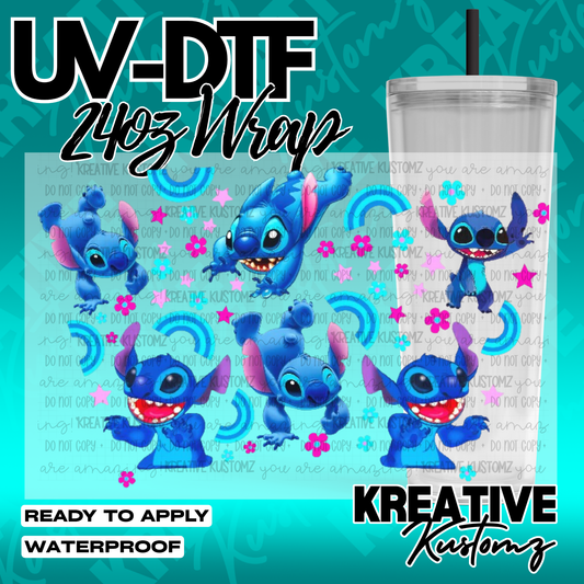 UV DTF Cup Wrap for 24oz Tumblers