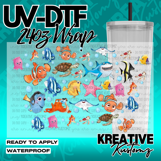 UV DTF Cup Wrap for 24oz Tumblers