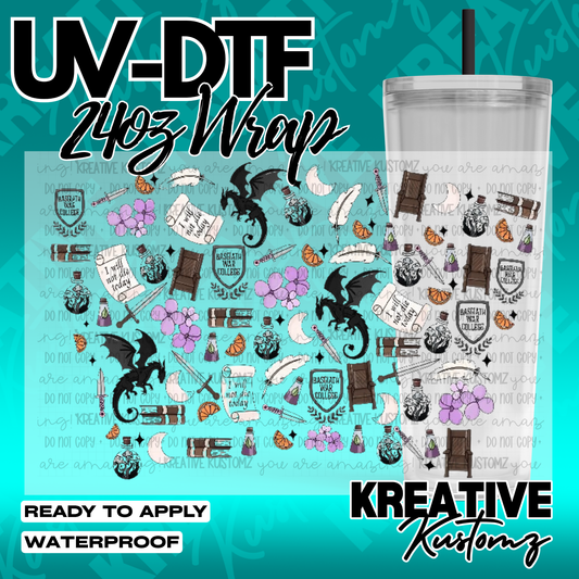 UV DTF Cup Wrap for 24oz Tumblers