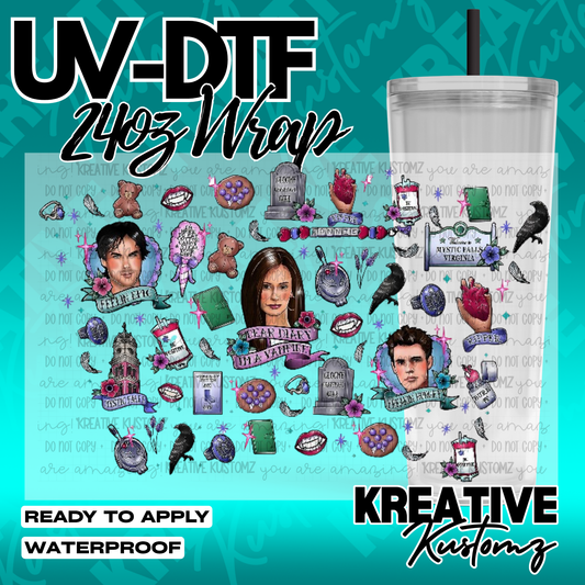 UV DTF Cup Wrap for 24oz Tumblers