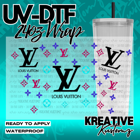UV DTF Cup Wrap for 24oz Tumblers