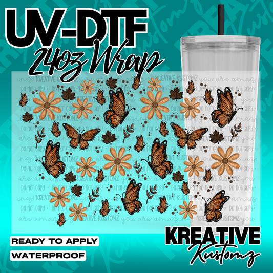 UV DTF Cup Wrap for 24oz Tumblers