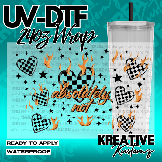 UV DTF Cup Wrap for 24oz Tumblers