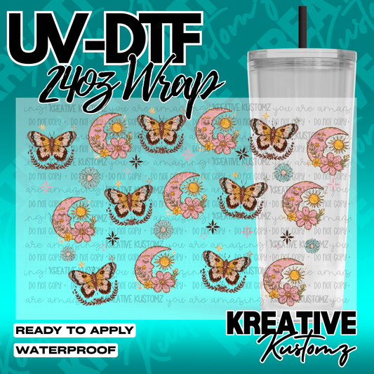 UV DTF Cup Wrap for 24oz Tumblers