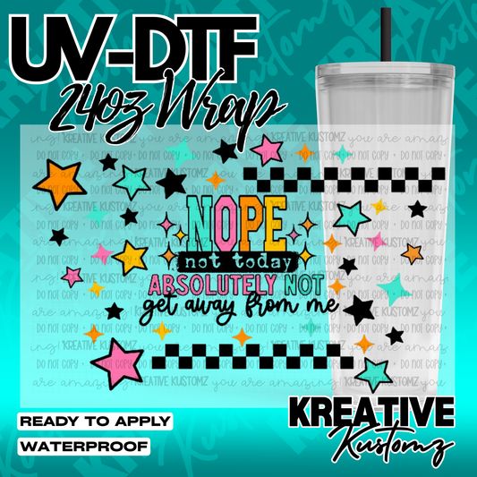 UV DTF Cup Wrap for 24oz Tumblers