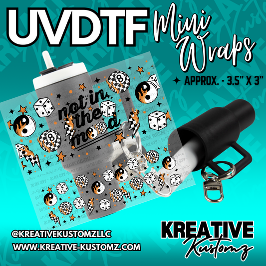 | UVDTF Mini Cup Keychain Wrap Decal