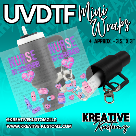 | UVDTF Mini Cup Keychain Wrap Decal