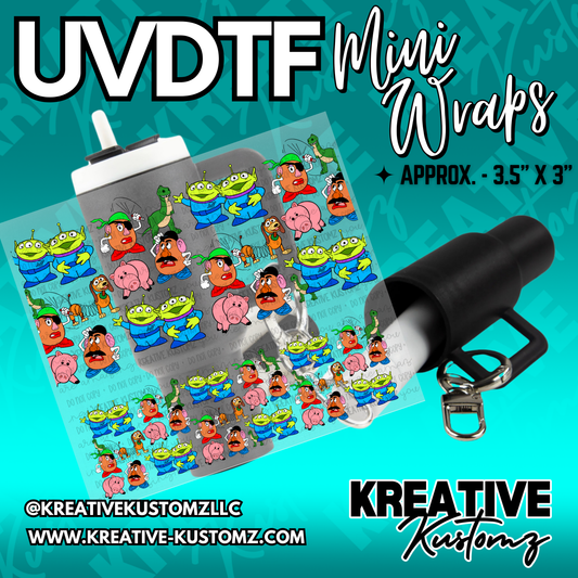 | UVDTF Mini Cup Keychain Wrap Decal