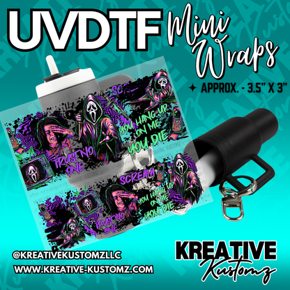 | UVDTF Mini Cup Keychain Wrap Decal