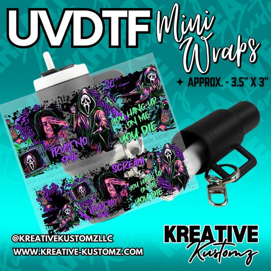 | UVDTF Mini Cup Keychain Wrap Decal