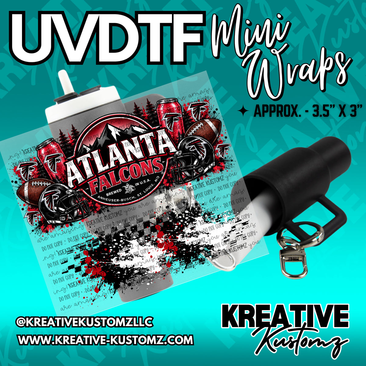 | UVDTF Mini Cup Keychain Wrap Decal