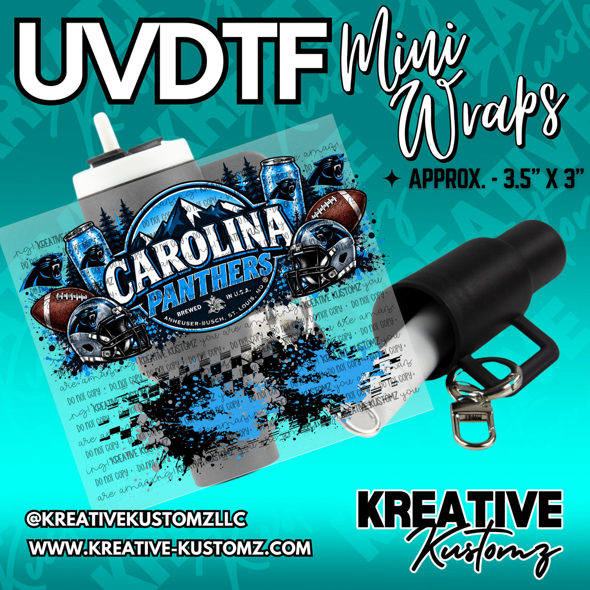 | UVDTF Mini Cup Keychain Wrap Decal