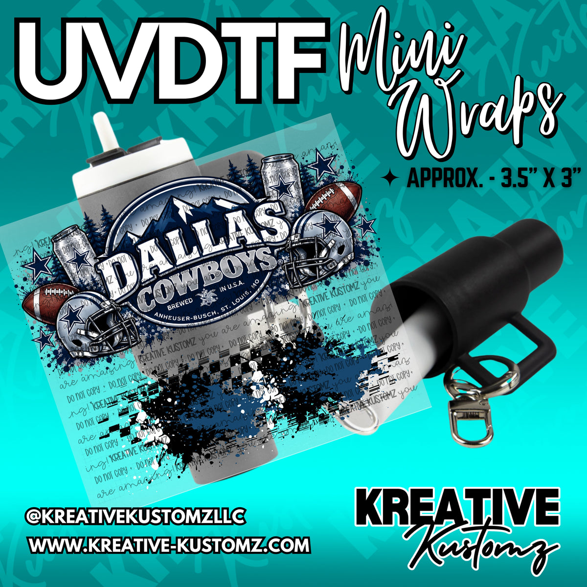 | UVDTF Mini Cup Keychain Wrap Decal
