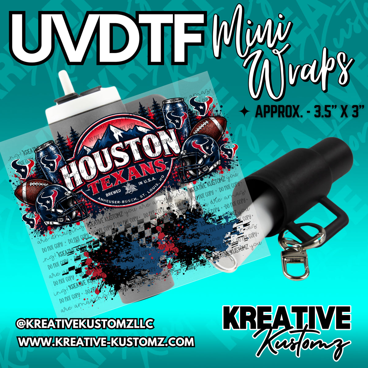 | UVDTF Mini Cup Keychain Wrap Decal