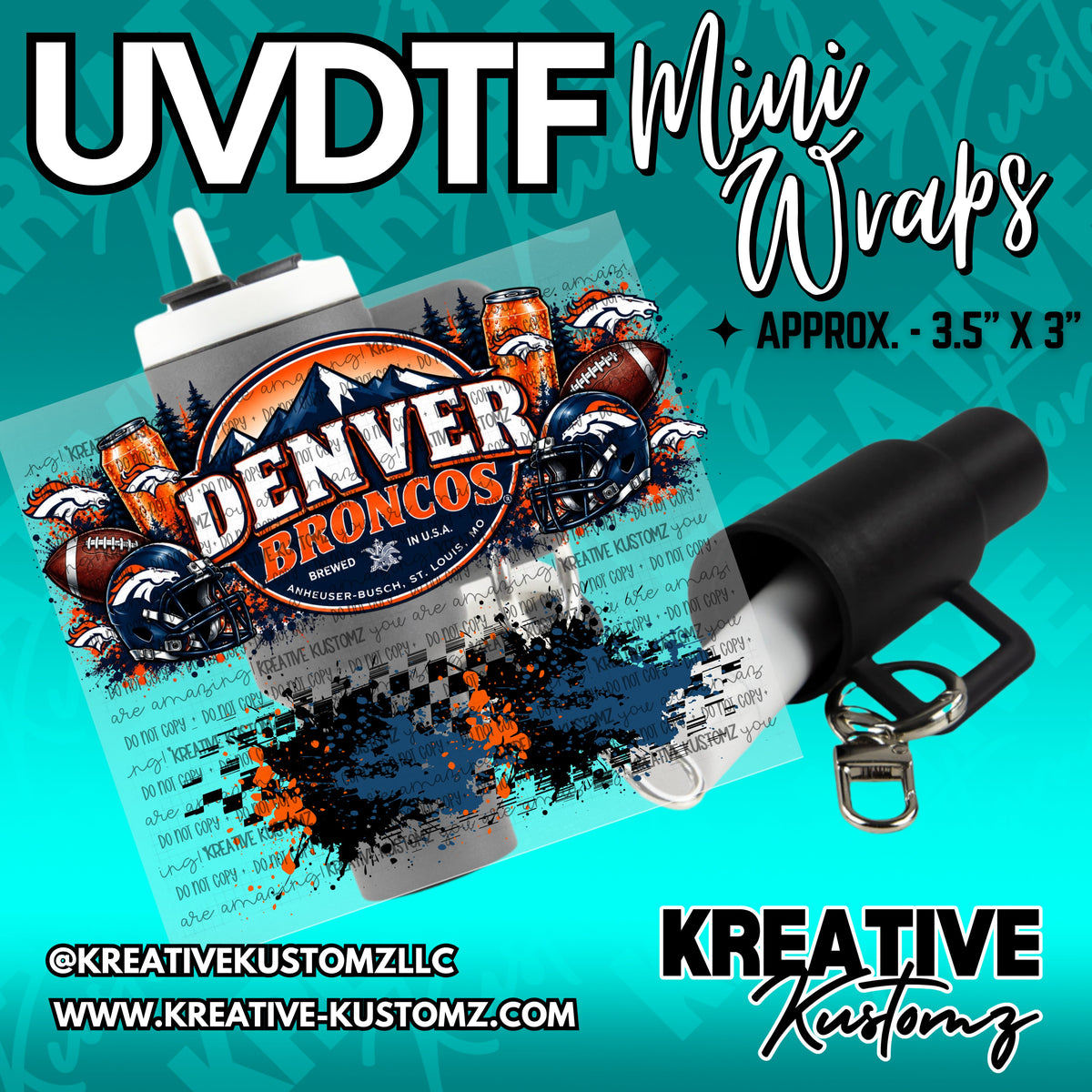 | UVDTF Mini Cup Keychain Wrap Decal