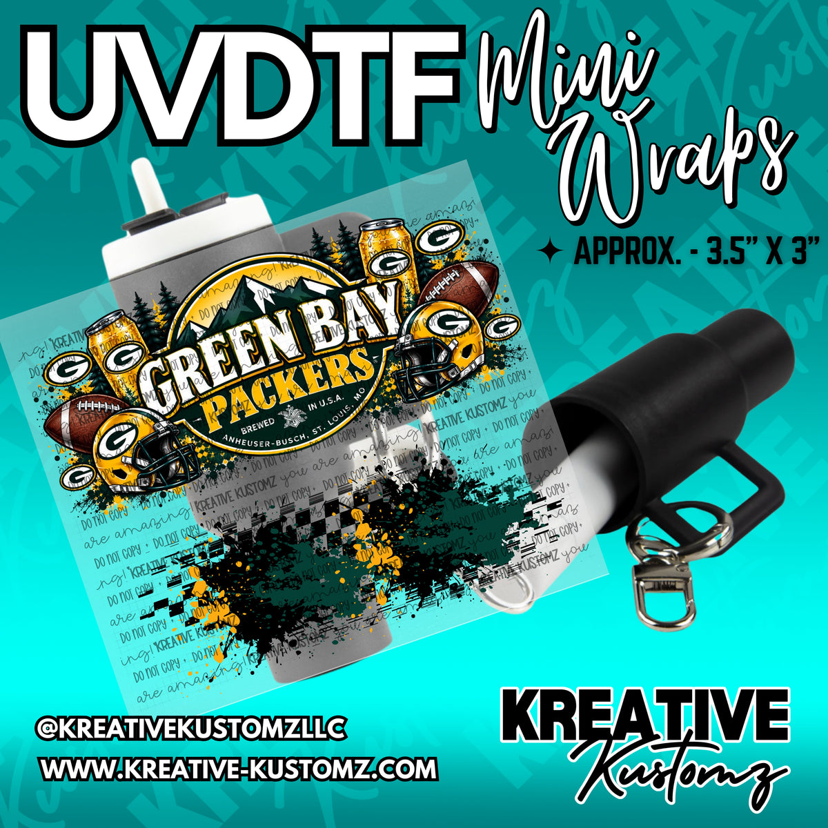 | UVDTF Mini Cup Keychain Wrap Decal