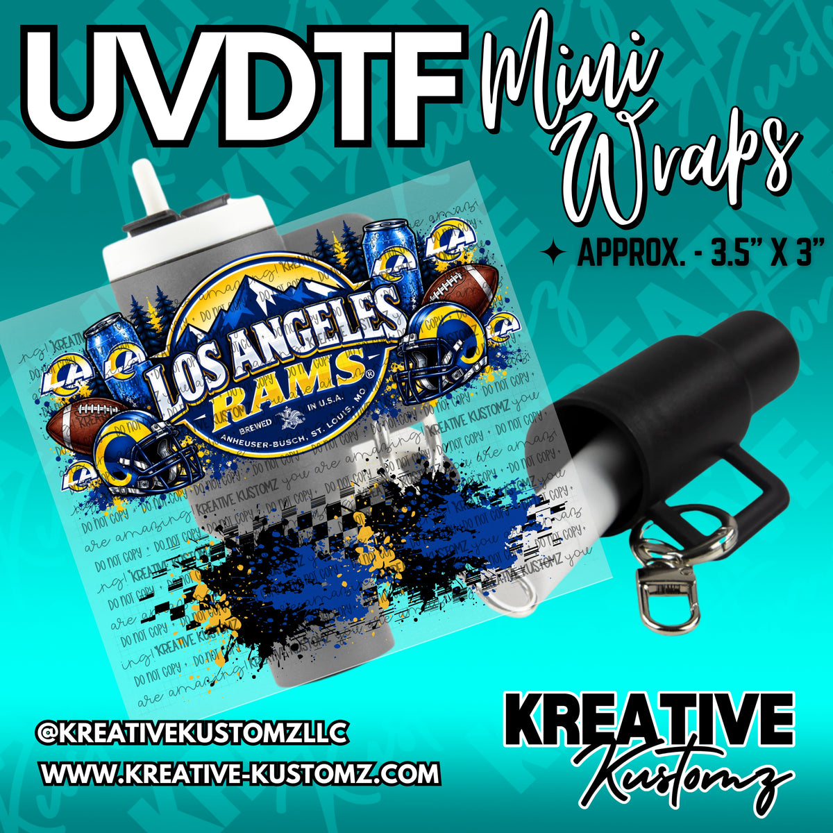 | UVDTF Mini Cup Keychain Wrap Decal