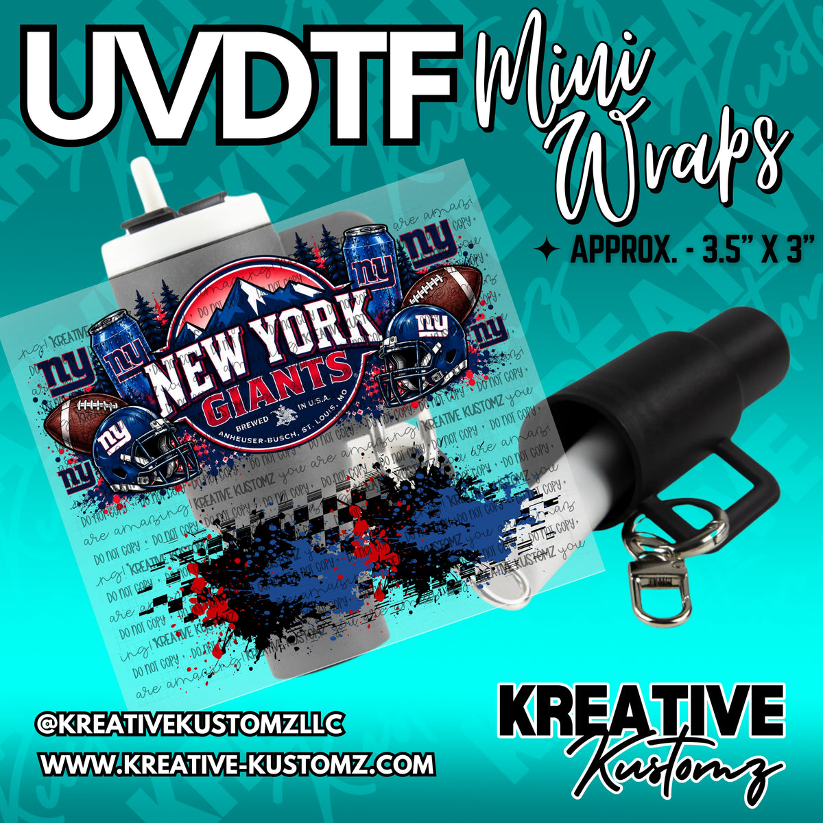 | UVDTF Mini Cup Keychain Wrap Decal
