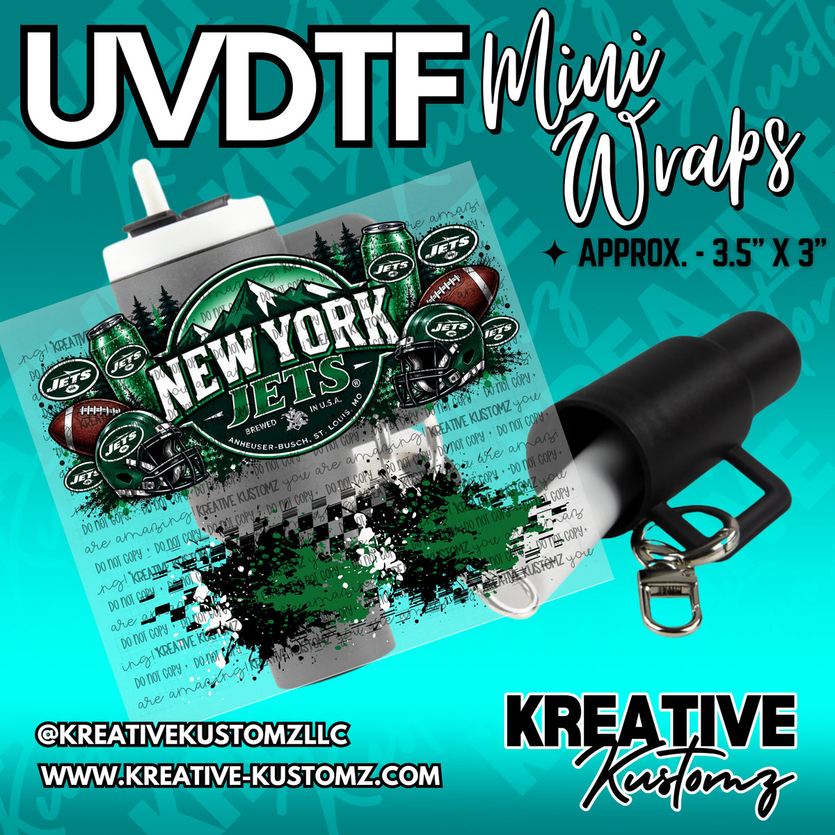 | UVDTF Mini Cup Keychain Wrap Decal