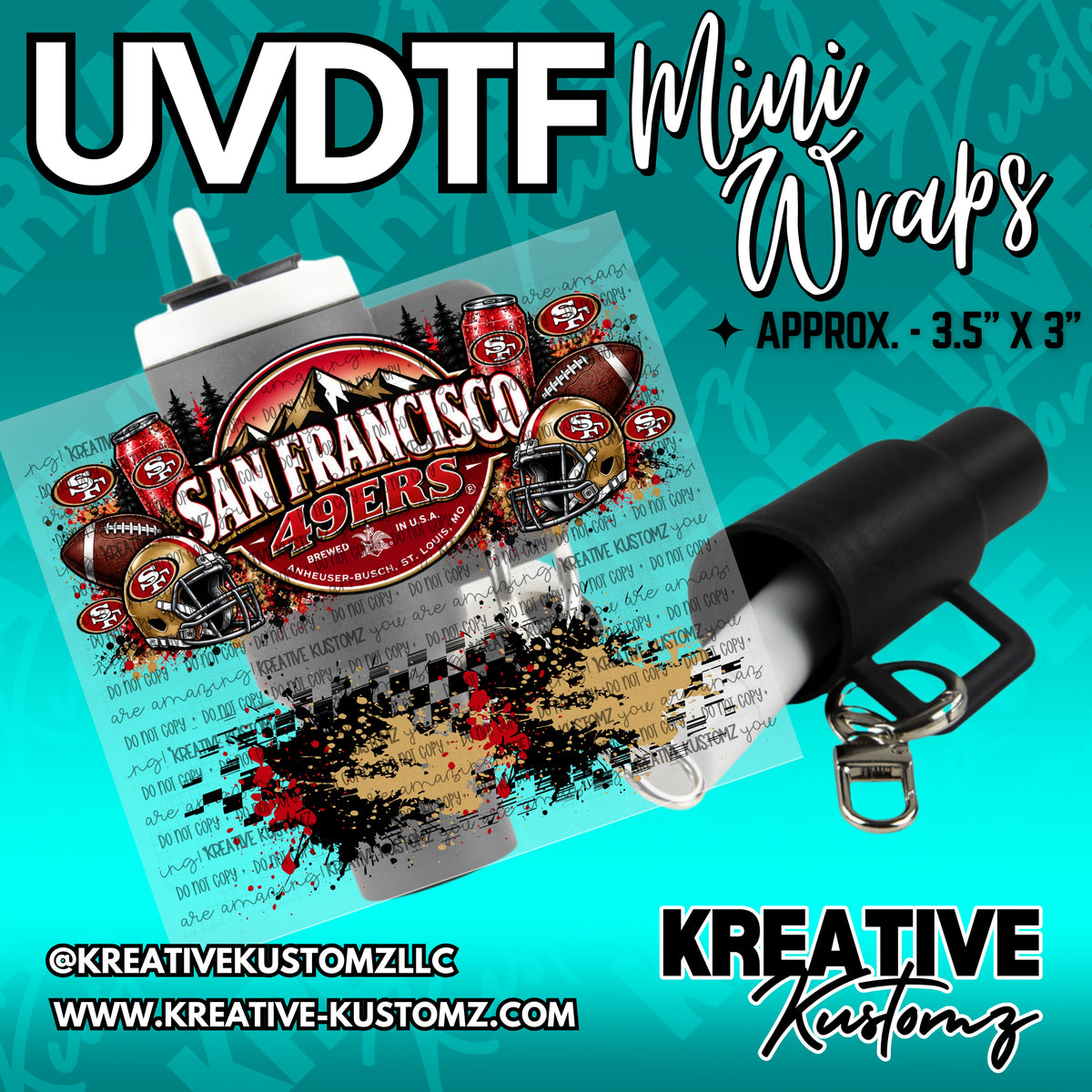 | UVDTF Mini Cup Keychain Wrap Decal