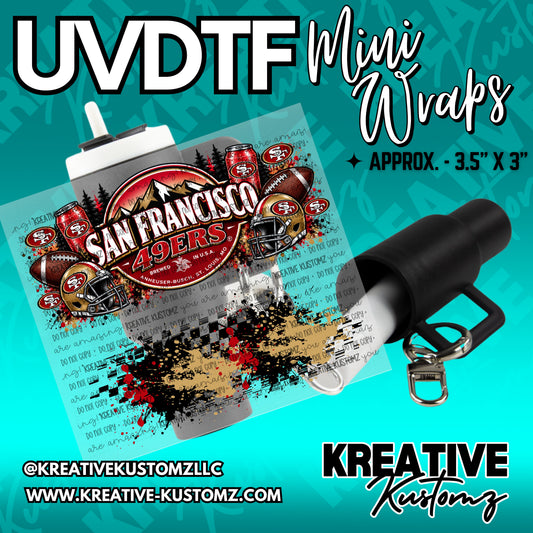| UVDTF Mini Cup Keychain Wrap Decal