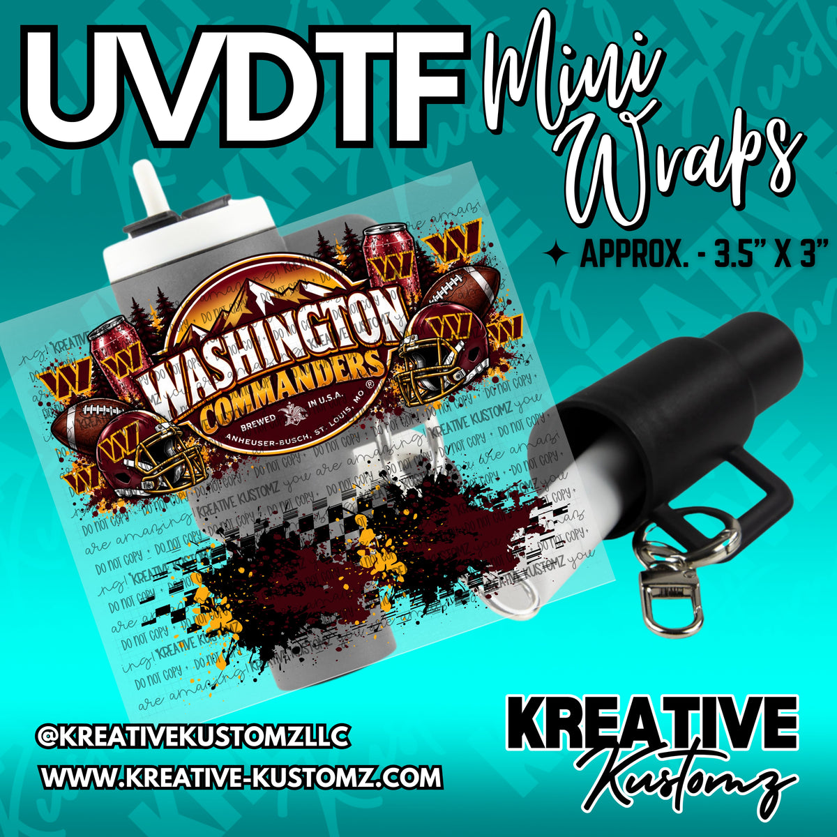 | UVDTF Mini Cup Keychain Wrap Decal