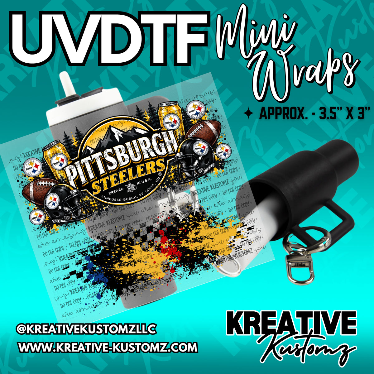 | UVDTF Mini Cup Keychain Wrap Decal