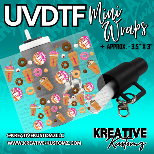 | UVDTF Mini Cup Keychain Wrap Decal