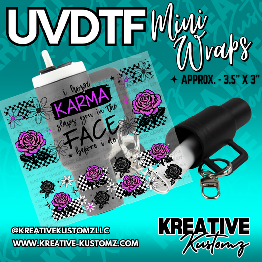 | UVDTF Mini Cup Keychain Wrap Decal