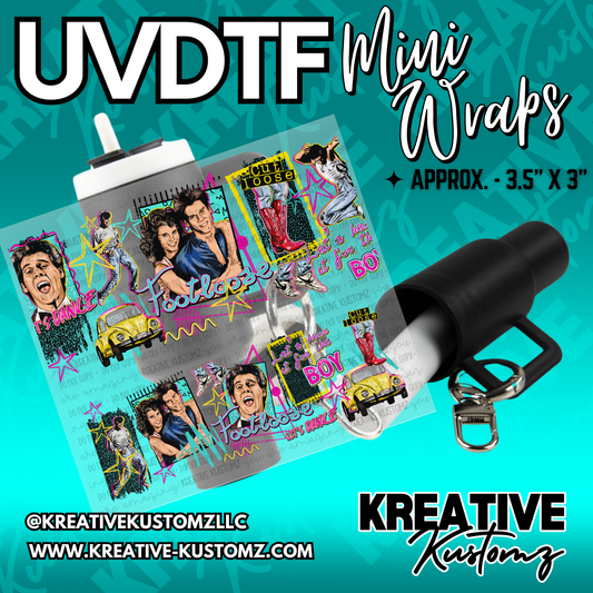 | UVDTF Mini Cup Keychain Wrap Decal