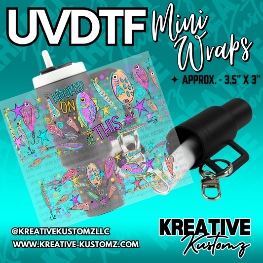 | UVDTF Mini Cup Keychain Wrap Decal