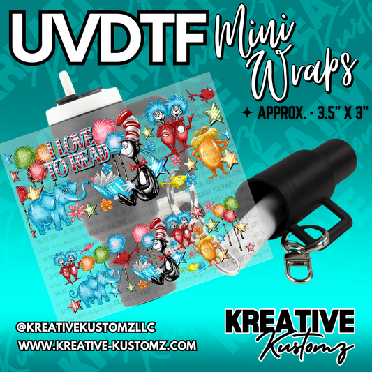 | UVDTF Mini Cup Keychain Wrap Decal