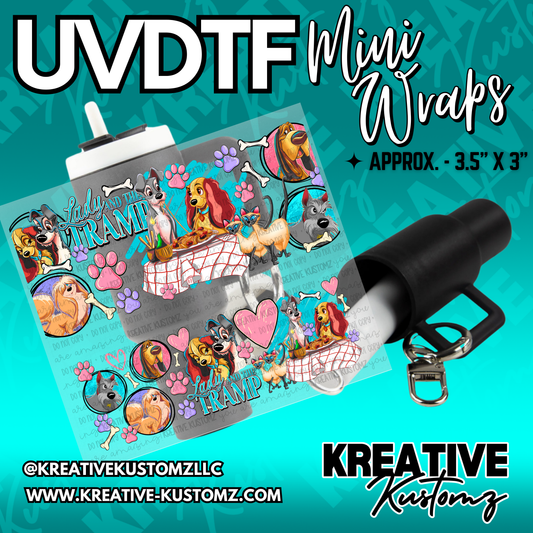 | UVDTF Mini Cup Keychain Wrap Decal