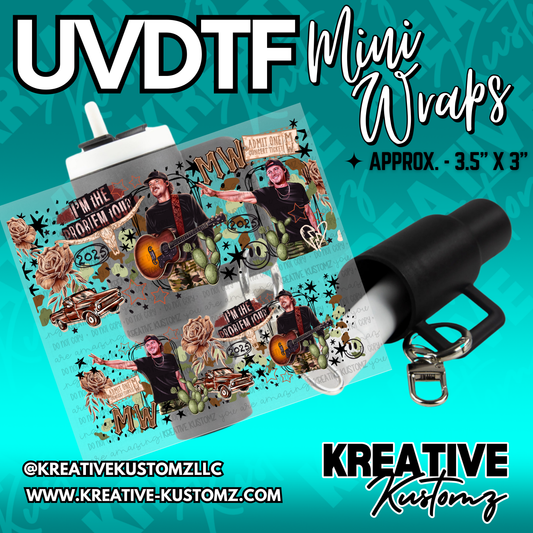 | UVDTF Mini Cup Keychain Wrap Decal