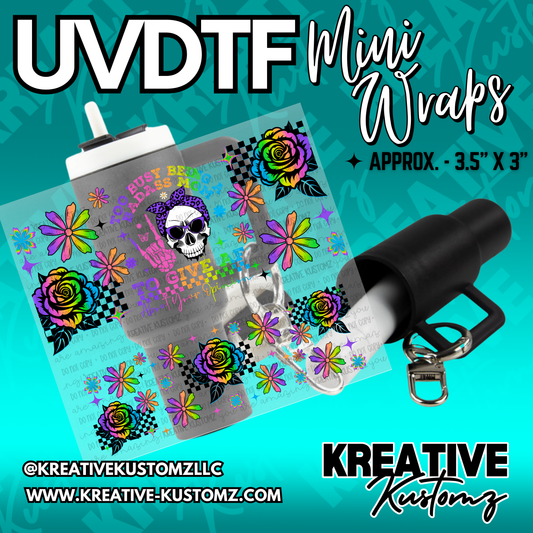 | UVDTF Mini Cup Keychain Wrap Decal