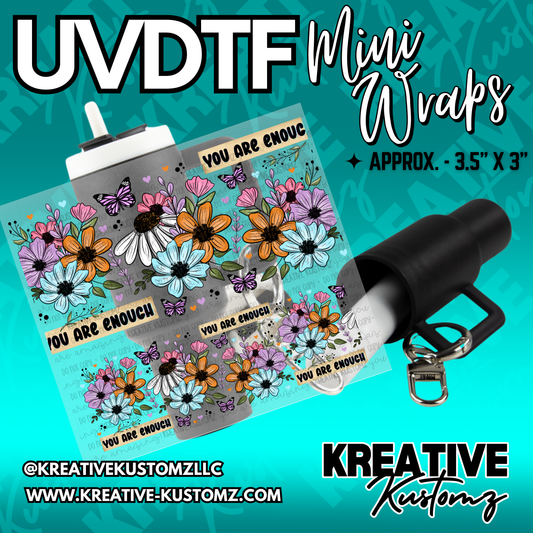 | UVDTF Mini Cup Keychain Wrap Decal