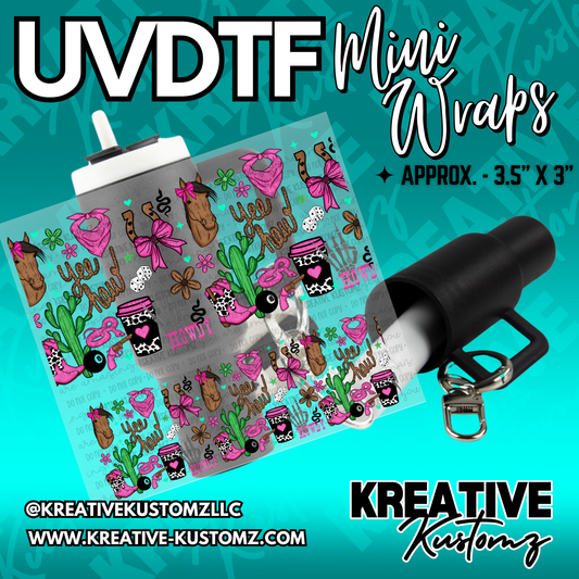 | UVDTF Mini Cup Keychain Wrap Decal