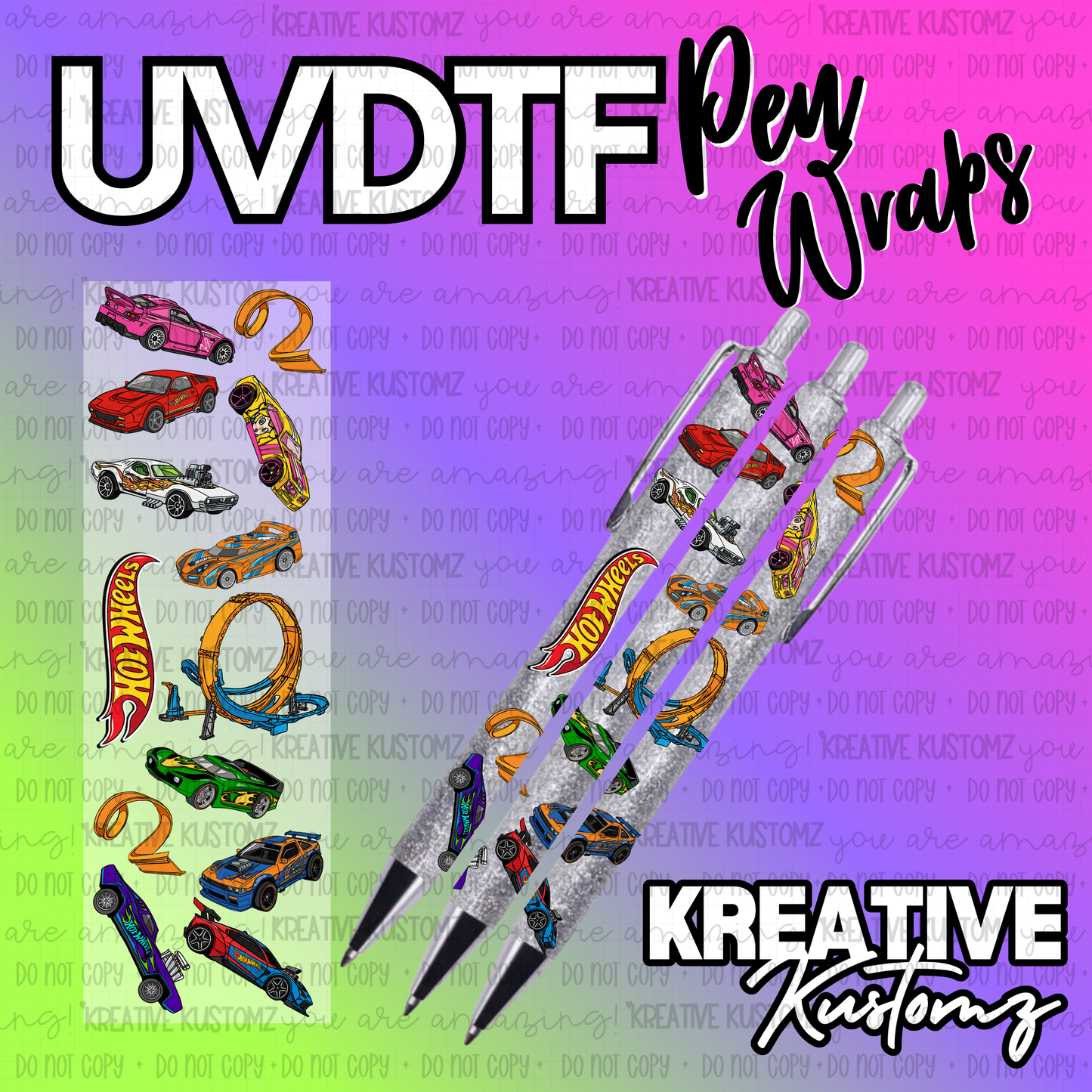 | UV DTF Pen Wrap Decal