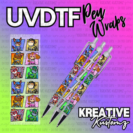 | UV DTF Pen Wrap Decal