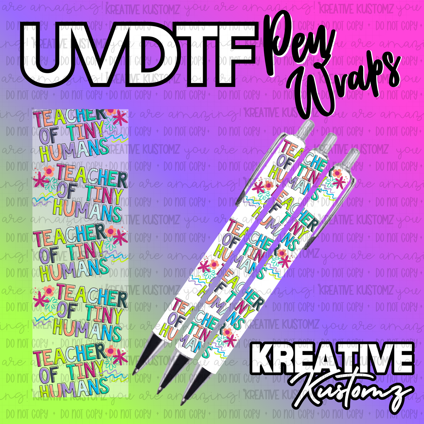 | UV DTF Pen Wrap Decal