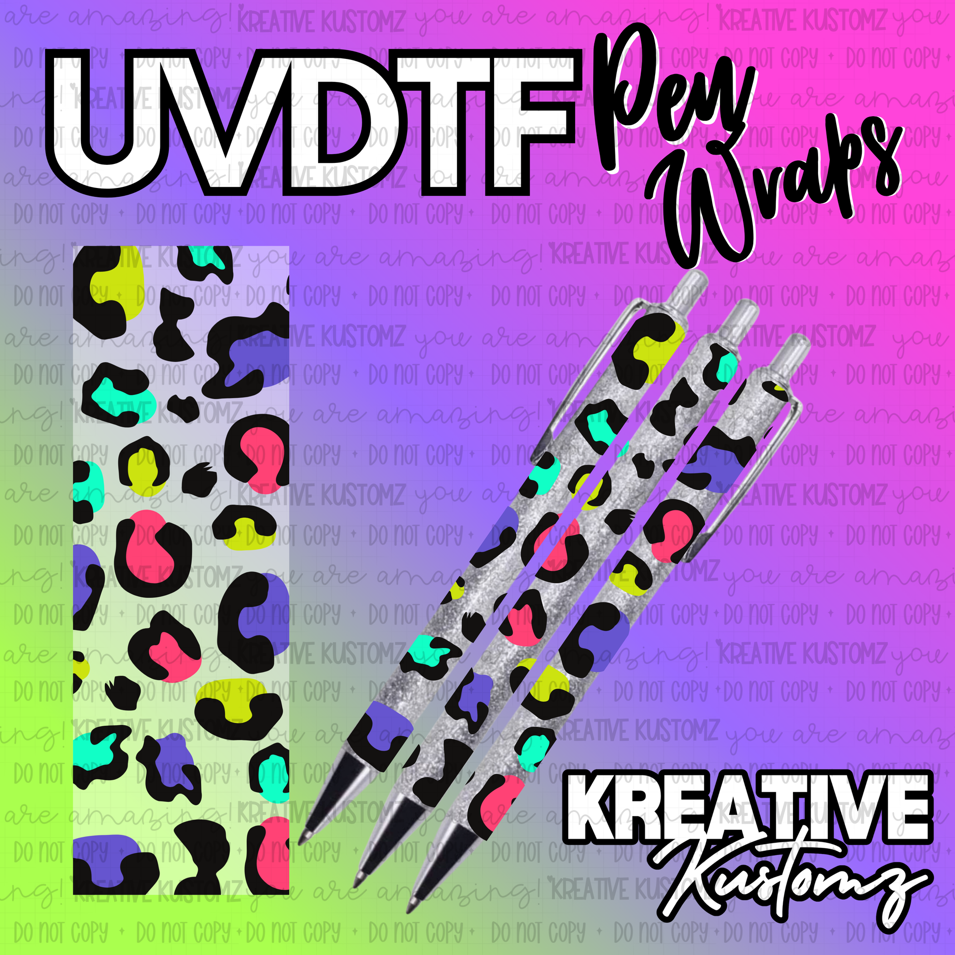 | UV DTF Pen Wrap Decal