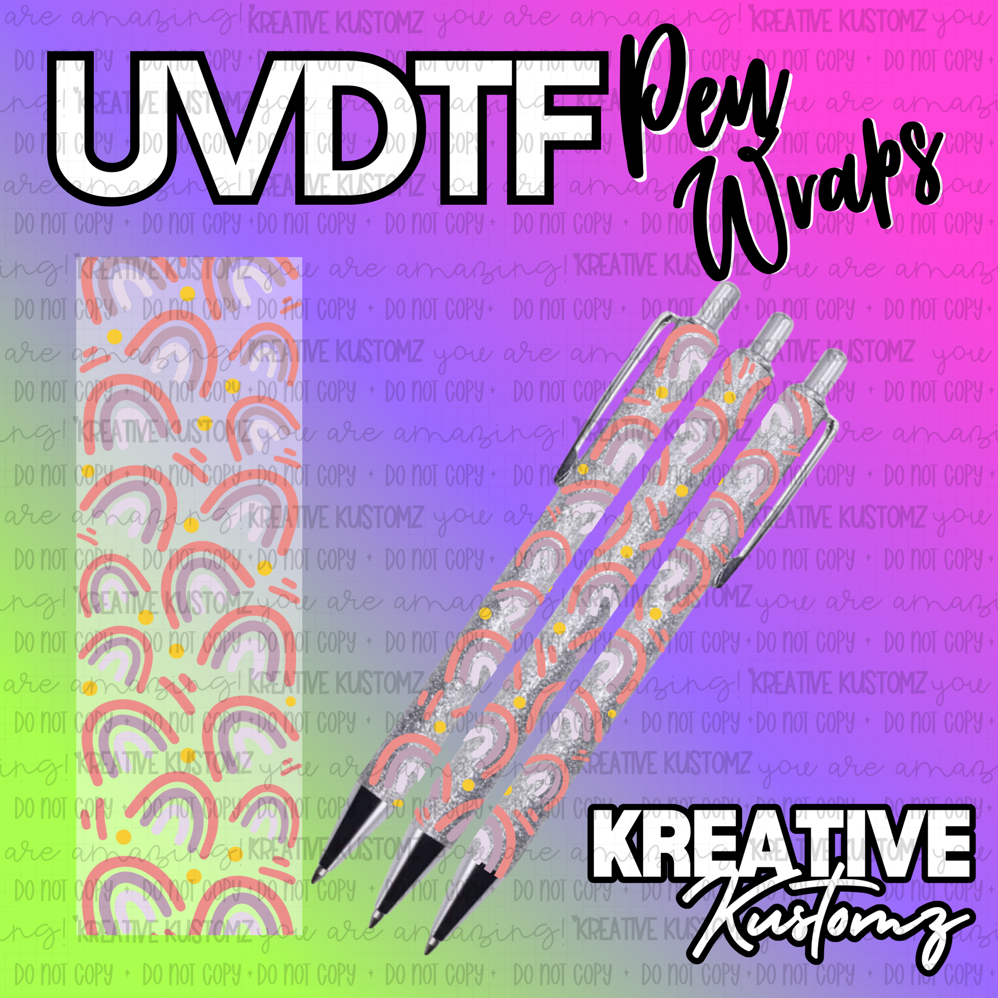 | UV DTF Pen Wrap Decal
