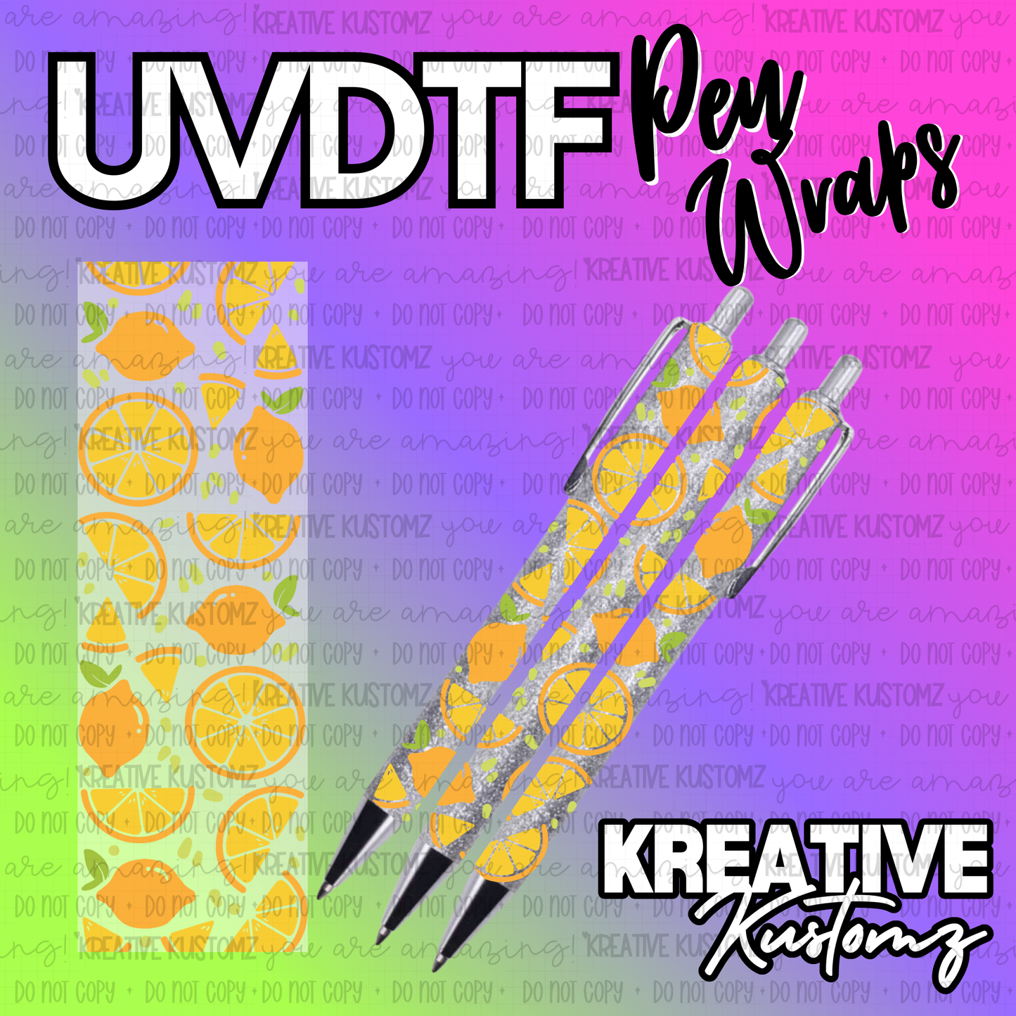 | UV DTF Pen Wrap Decal