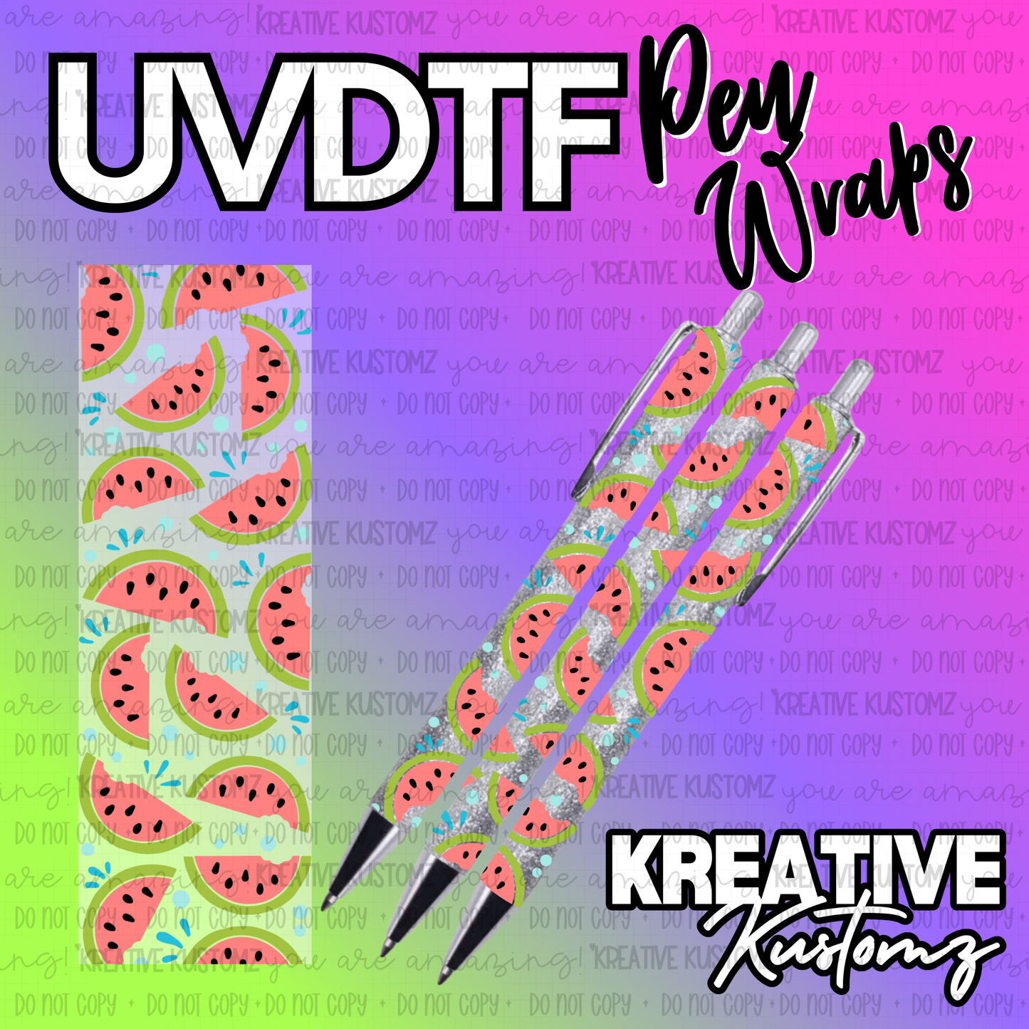 | UV DTF Pen Wrap Decal