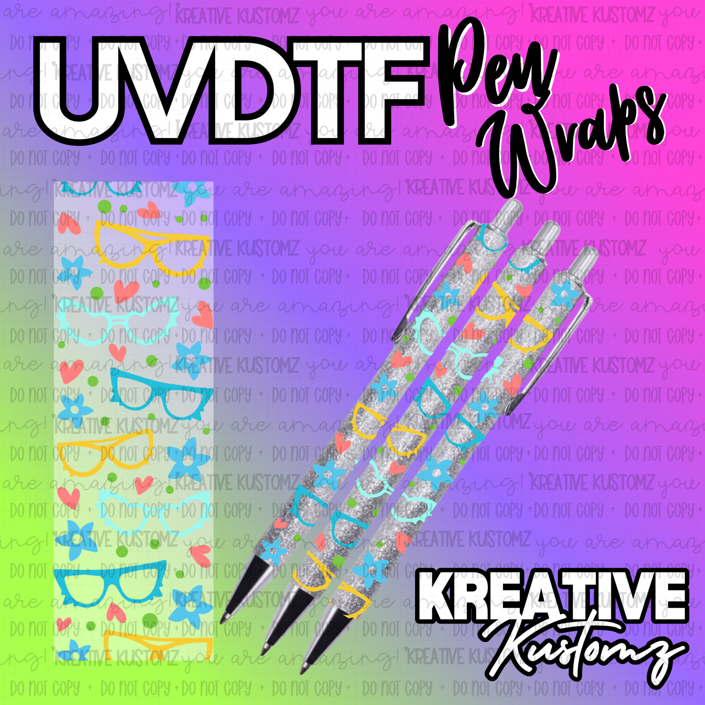 | UV DTF Pen Wrap Decal