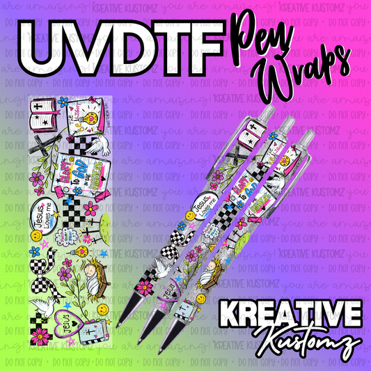 | UV DTF Pen Wrap Decal