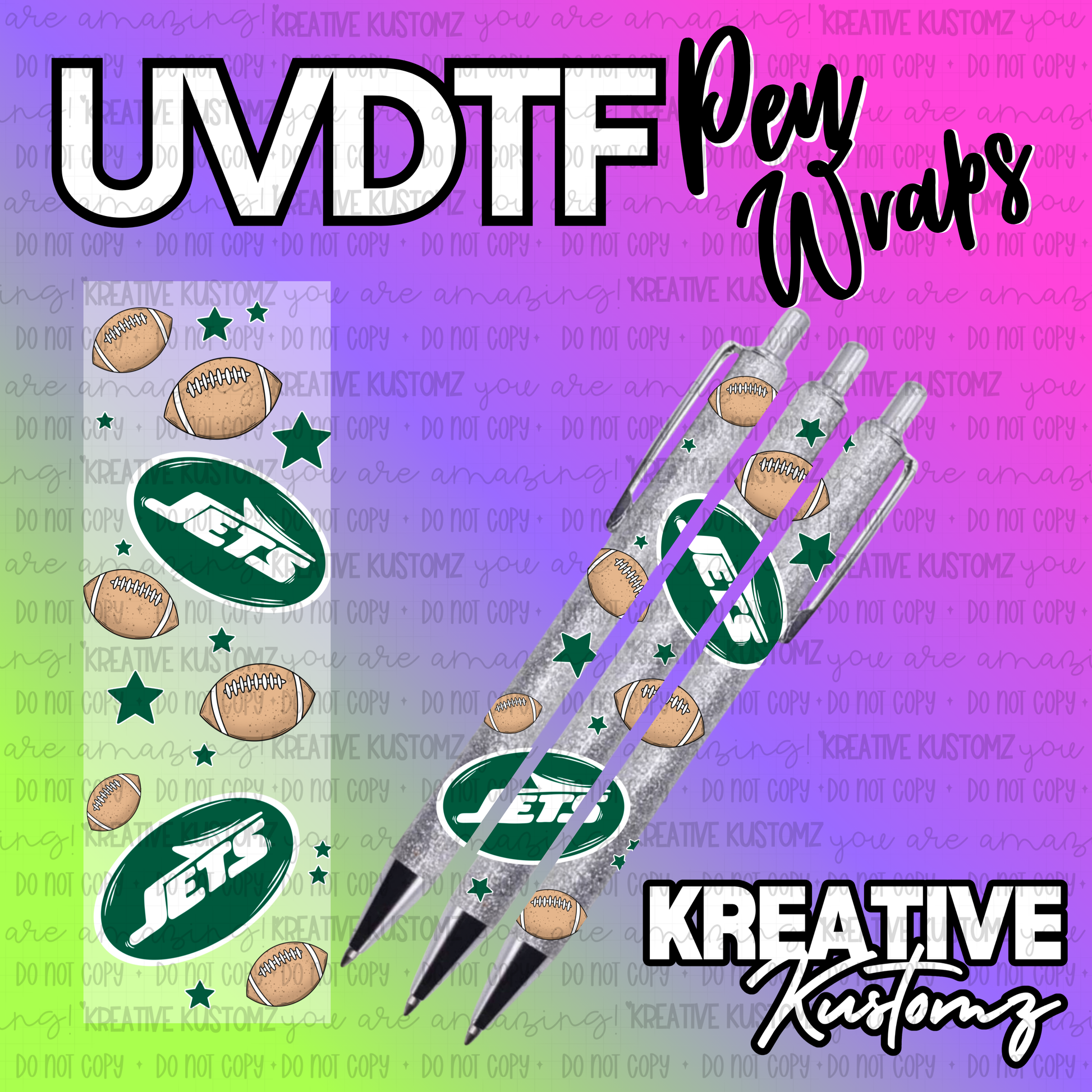 | UV DTF Pen Wrap Decal