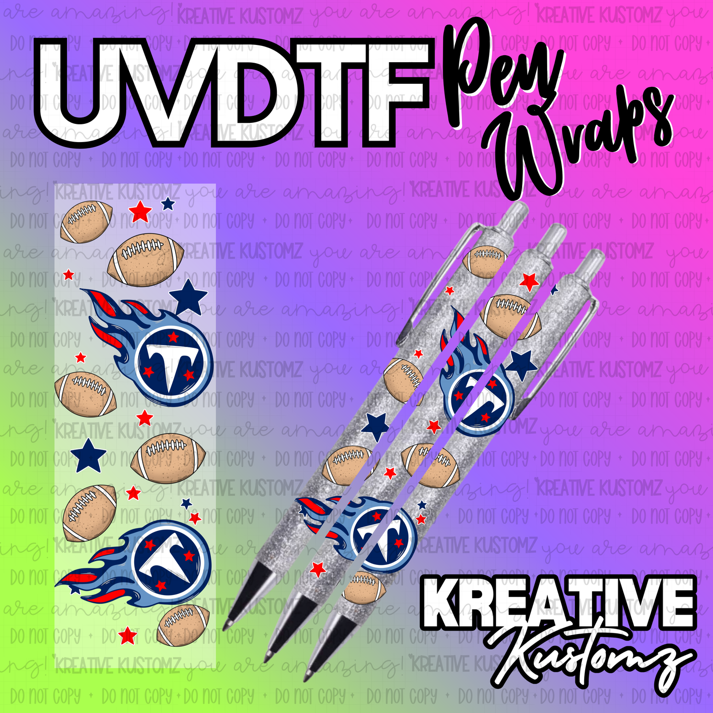 | UV DTF Pen Wrap Decal