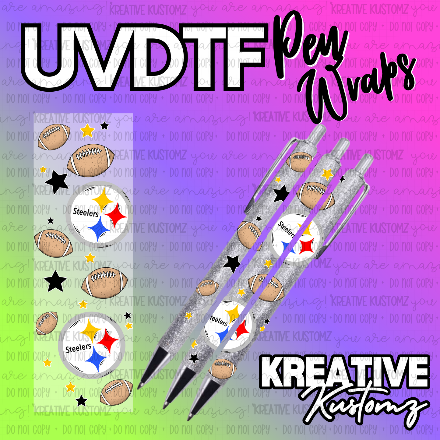 | UV DTF Pen Wrap Decal
