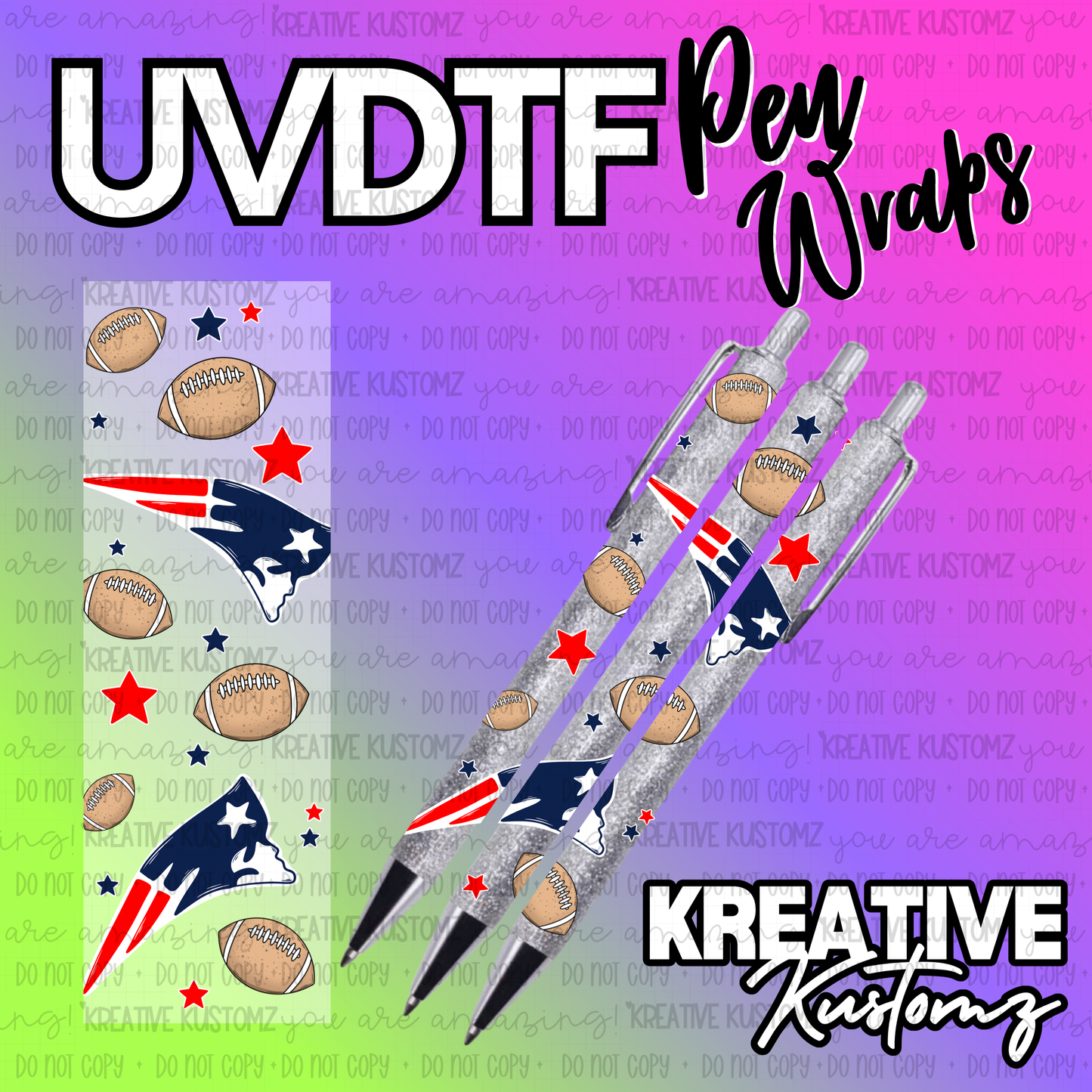 | UV DTF Pen Wrap Decal